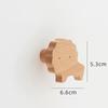 Wooden Wall Hook Cute Cartoon Solid Wood Heavy Duty Decorative Hanging Hook For Coat Hat Towel Entryway Bedroom Home Decor