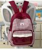 Schoolbag Japanese new high-value cute plaid bow backpack soft huhu sweet little fairy travel small backpack