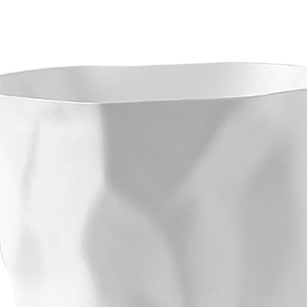 Round Garbage Container Bin Large Capacity Trash Bin Can Wastebasket for Household Bathroom White