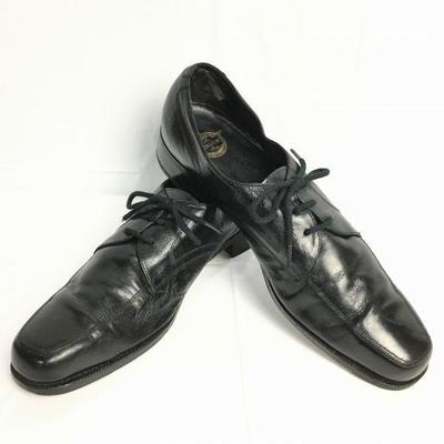 80s-90s Vintage Florsheim U-Tip Business Shoes Size 11B 27.5-28.5 Black Men’s(USED)