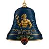 U.S. 250th Anniversary Bell Ornament Commemorative Doorbell of The United States Christmas Tree Hanging Ornament Patriotic Gifts for Collectors