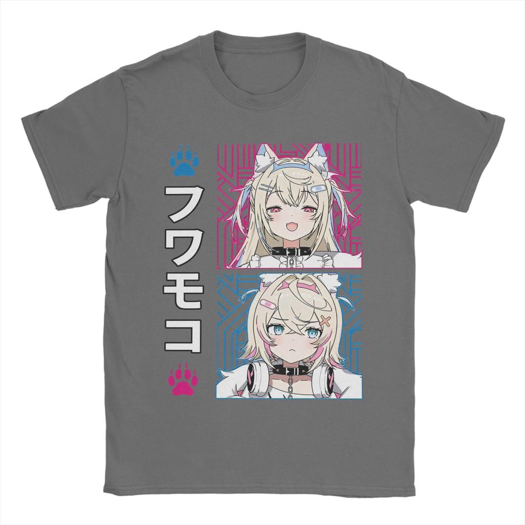 FuwaMoco Advent Hololive Tee Shirt for Men Women Graphic T Shirts  Cotton Clothes