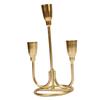 Three Head Candle Holder Iron Exquisite Candlestick Holder for Coffee Table Fireplace Decoration