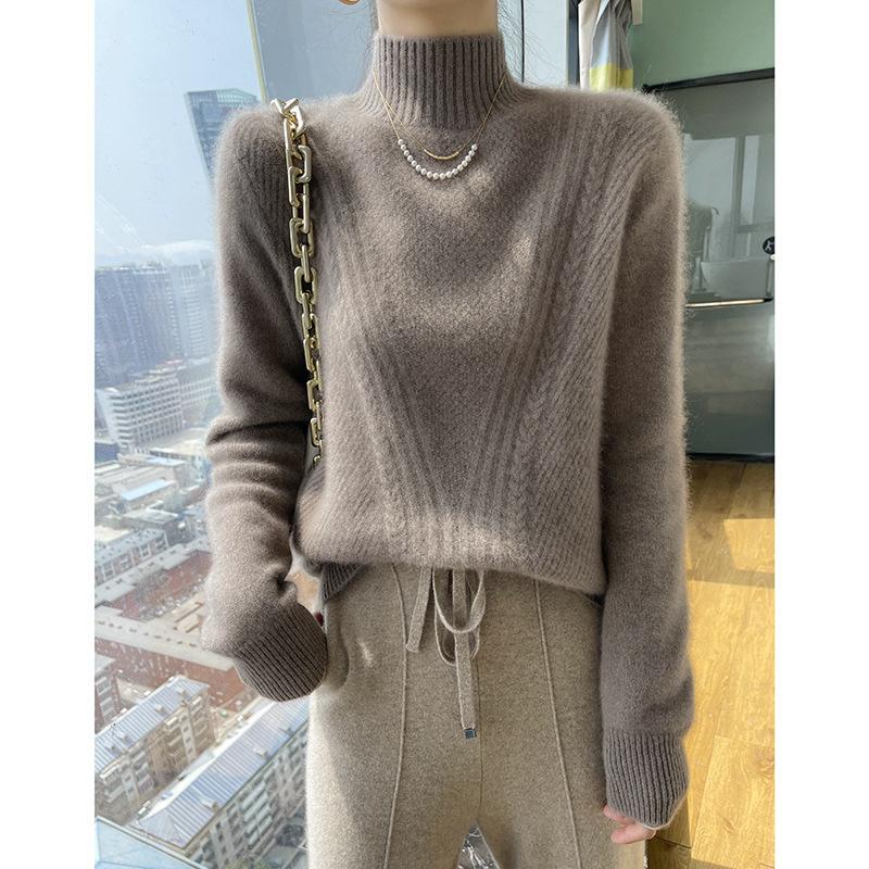 

Осень и зима новый свитер женский осенне-зимний топ универсальный женский ажурный вязаный свитер женский One size