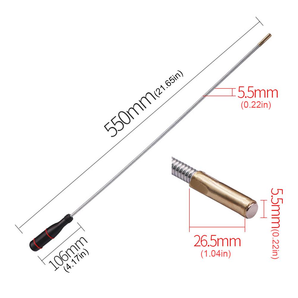 5 Pcs Flexible Magnetic Pickup Tool Portable Auto Hand Repair Tools Bendable Snake Pickup Suction Bar Magnet Spring Grip Grabber