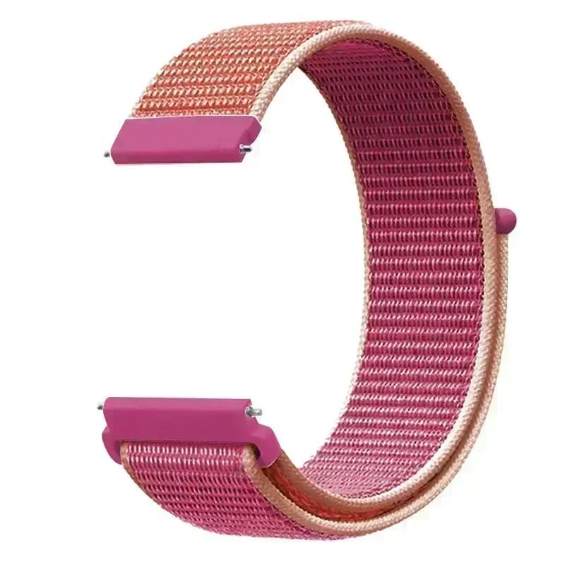 20mm Universal Kids Smart Sport Watch Band Nylon Loop Strap Adjustable Wristwatch Replacement Comfortable Children Watch Straps
