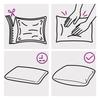Cushion with Insert HEERLEN 2 Pcs White PV Fleece