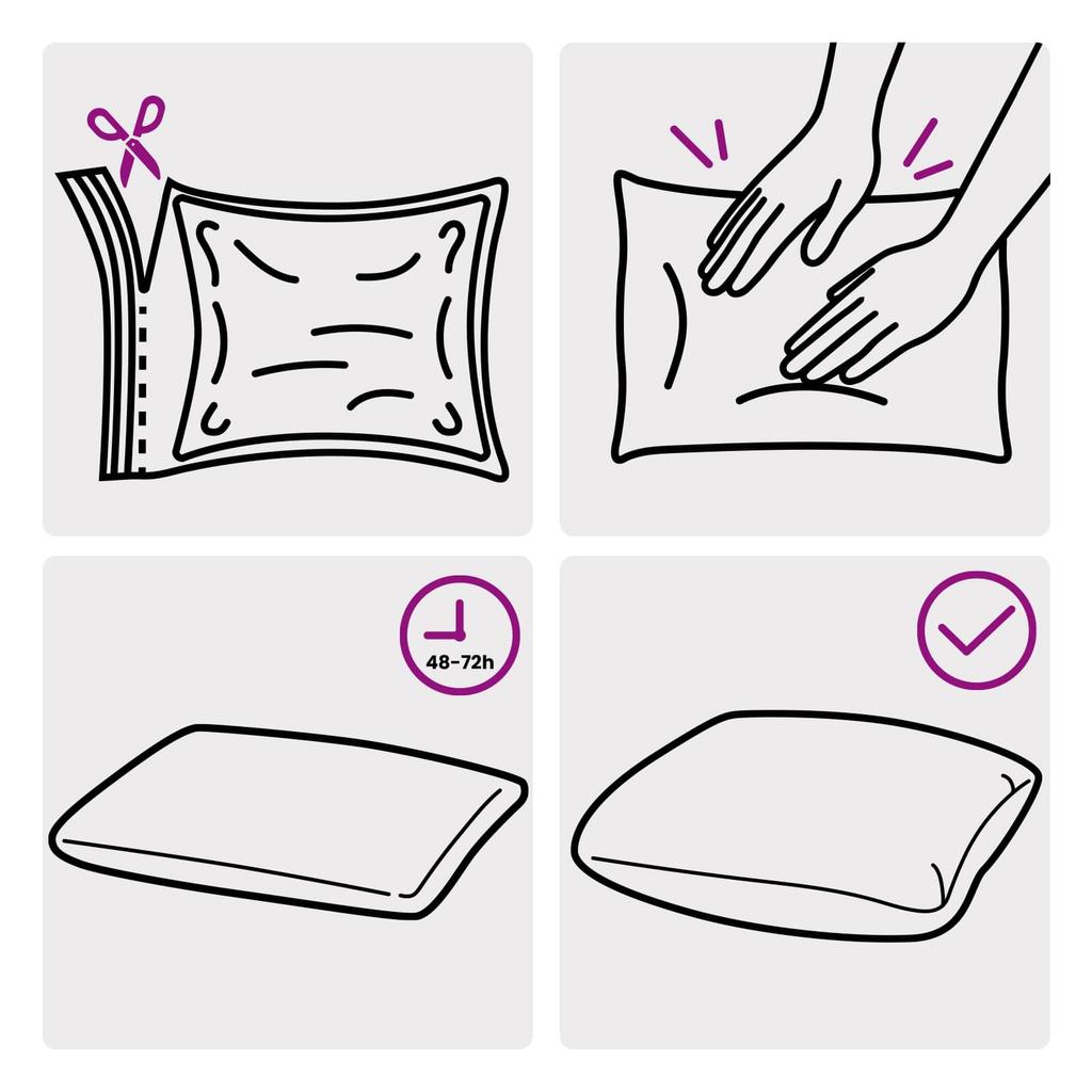 Cushion with Insert HEERLEN 2 Pcs White PV Fleece