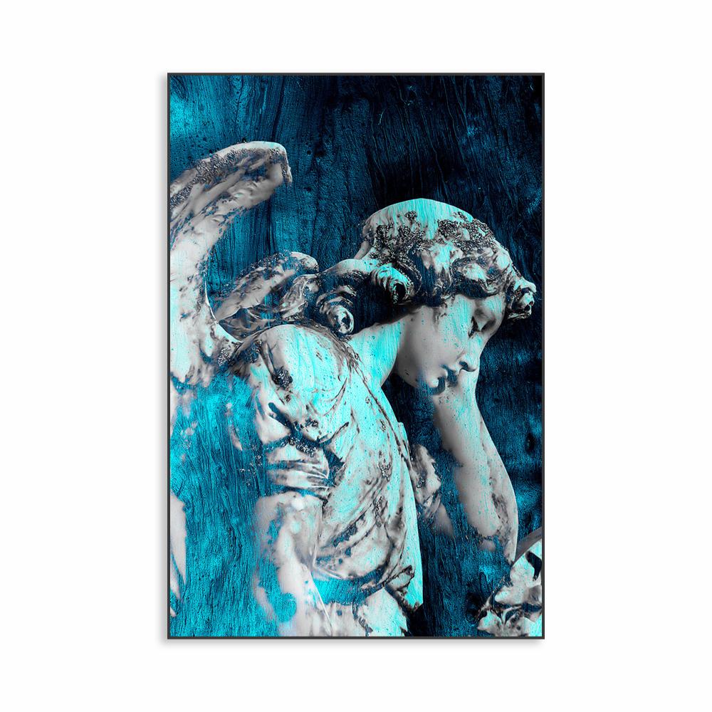 Modern Abstract Greek Statue Poster Zeus Plaster Sculpture Art Canvas Painting David Art Prints Wall Picture for Living Room