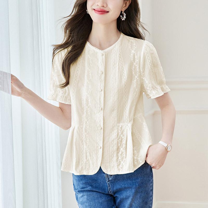 

Футболка с коротким рукавом и круглым вырезом для лета Новый дизайн Нишевая и уникальная хлопковая футболка XXL