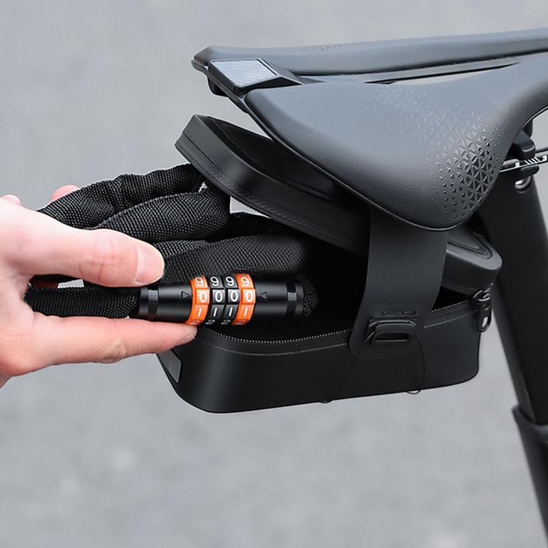 Cycle Lock Cable Long Security Resettable Locks 4 Digit Combination Cable Riding Accessories For Outdoor Commute Trip Fence Gate