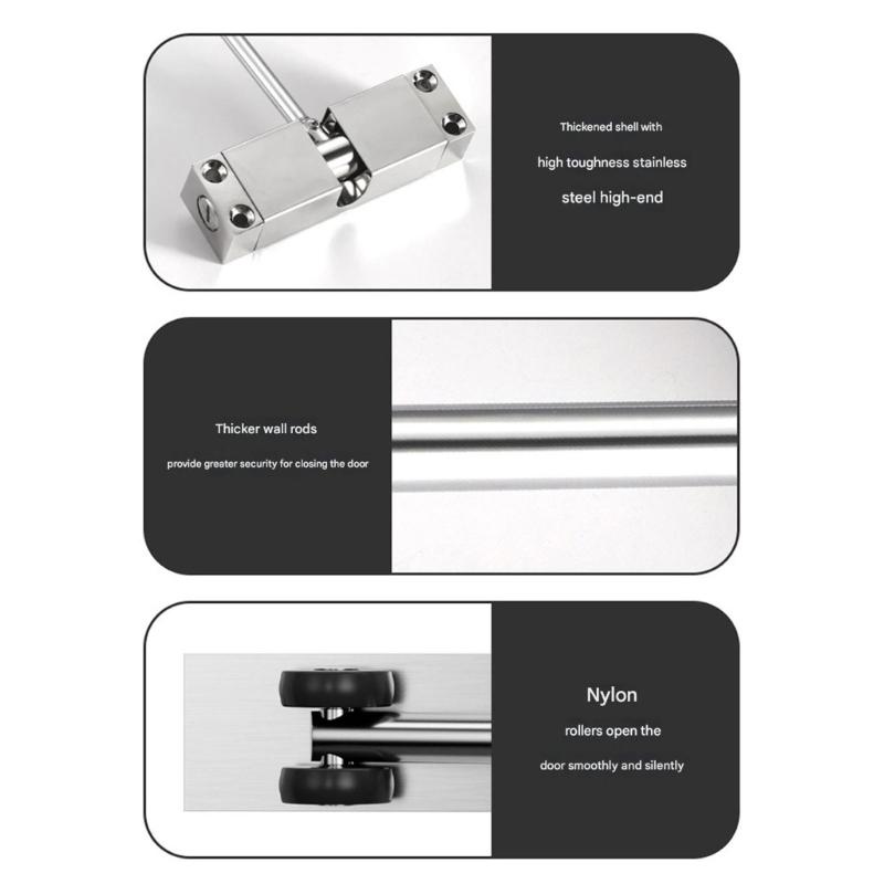 Leiser Automatischer Türschließer Schiebemechanismus Starker Sicherheitsplan