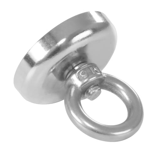 HFS (R) Super Strong Magnetic Hooks, 36mm Diameter, 32kg Vertical Load Capacity, Pack of 4, for Wall Mounting