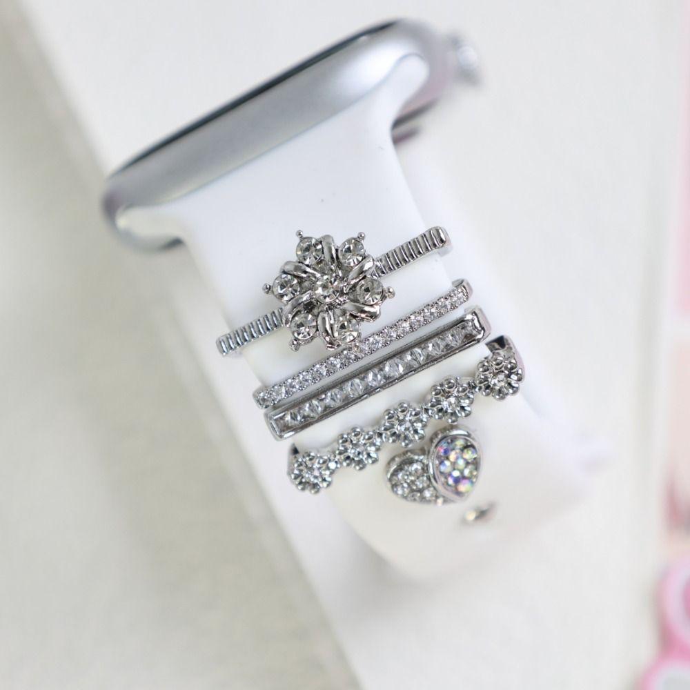 Metal Decorative Ring Brooch Decorative Nail Creative Watch Band Ornament  Strap Accessories