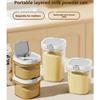 Pantry Storage Containers With Lids Portable Mini Plastic Kitchen Airtight Dry Food Milk Tea Powder Jar for Kitchen Organization