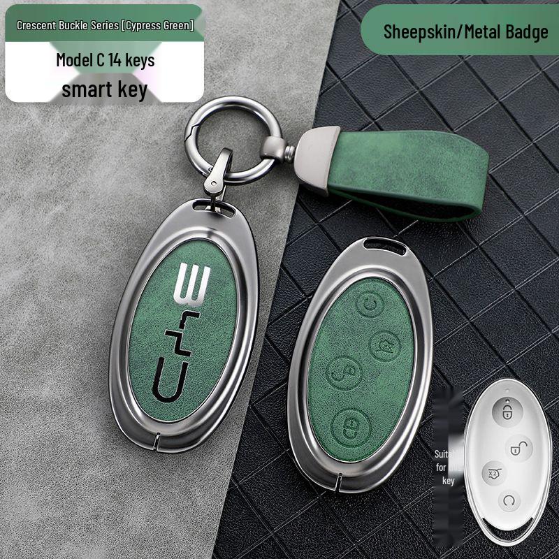 Compatible Key Case for BYD: Qin Plus DMi, Dolphin, Song Plus, Han EV, Yuan Pro, Tang, and E2 Models