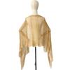 High Quality Hollow Out Tassel Shawl Polyester Shinning Silk Shawl Tassel Comfortable Sunscreen Cover Evening Dress