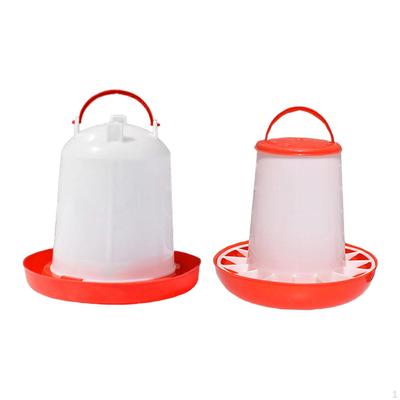 Hühnerfutterspender Tränke Set Automatischer Wasser-Futterspender Kein Abfall mit Tragegriff