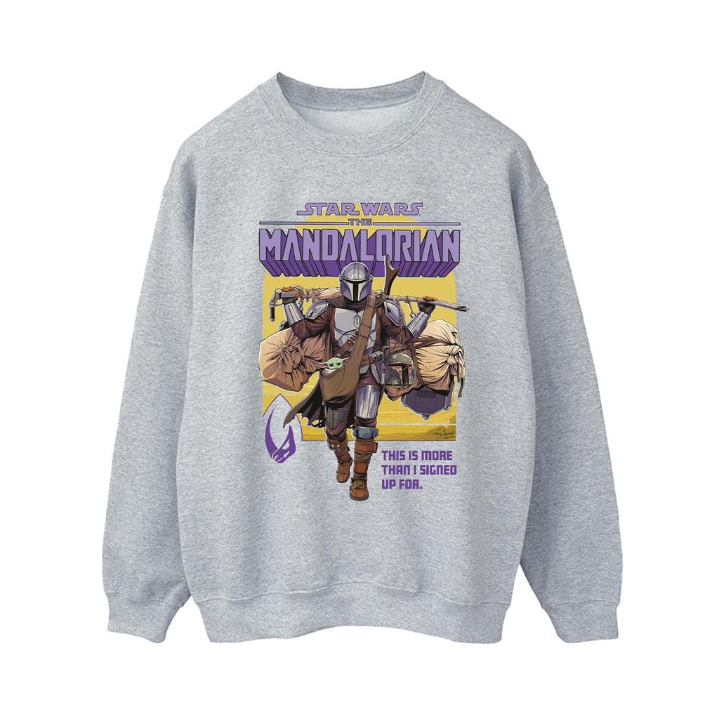 STAR WARS Womens/Ladies The Mandalorian More Than I Signed Up For Sweatshirt