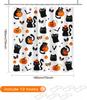 Halloween Shower Curtain Cute Black Cat Pumpkin Ghost Shower Curtain For Halloween Bathroom Decor Waterproof Fabric Bath