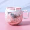 New Flamingo Marble Couple Ceramic Cup Opening Ceremony Cup Single Cup Student Mug