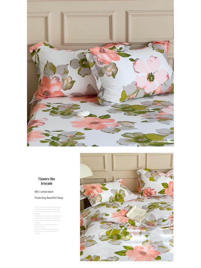 2025 New Style Pure Cotton Pillowcase Set: Simple Twill 48x74 Household Cover (Set of 2)