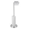 Rustproof Free Standing Toilet Paper Holder Stainless Steel Roll Paper Storage Rack  Bathroom