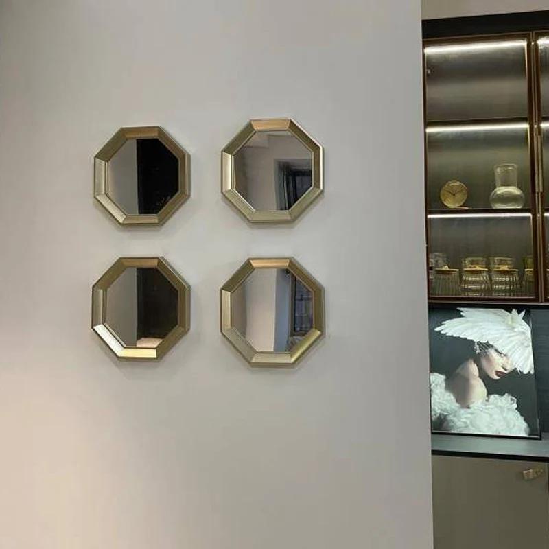 Wall decorations Light luxury restaurant dining table wall decoration pendant Living room background wall mirror decoration