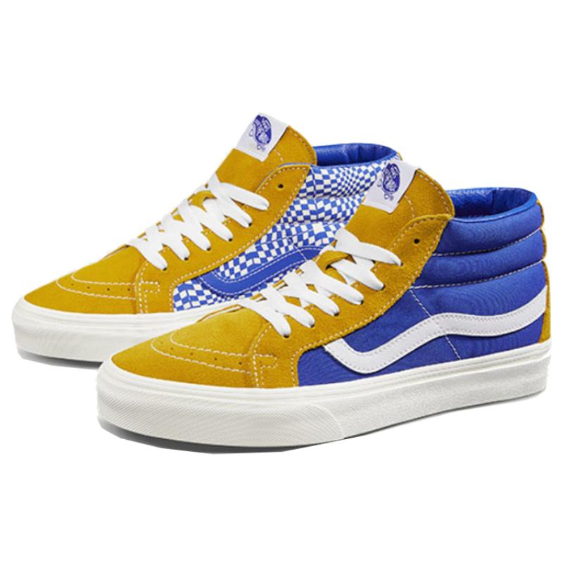 Vans SK8 Mid Yellow Blue Splicing Unisex 'Yellow Blue' Vans VN0A391FTEU
