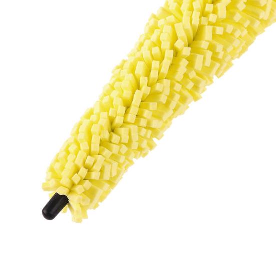 Spazzola per ruote per auto Maniglia pratica Spugna gialla per pulizia cerchioni Strumento per spazzola