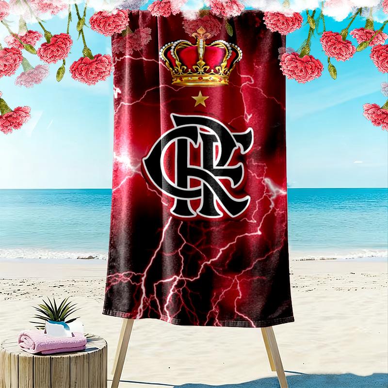Flamengo Aufdruck Strandtuch, Großes Weiches Schnelltrocknendes Handtuch für Strand Camping Schwimmen