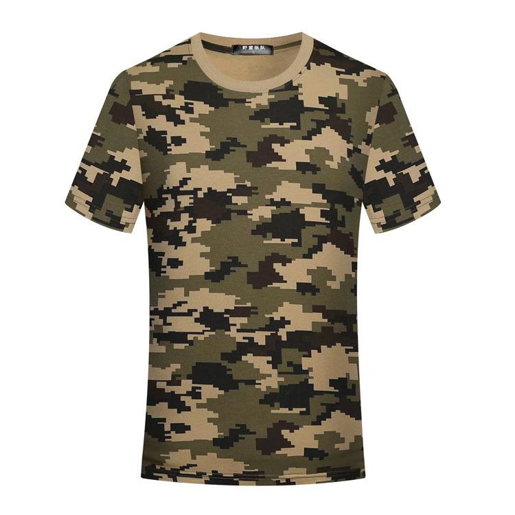 Summer men's and women's camouflage short-sleeved t-shirts logo short-sleeved student group factory uniforms work camouflage uniforms