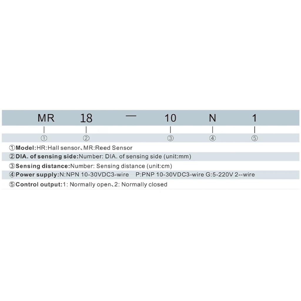 GTRIC Magnetic Reed Switch Proximity Sensor LG18A3 Premium M18 Cylinder Series 10-30 90-220V 10mm Sensing Distance NO NC