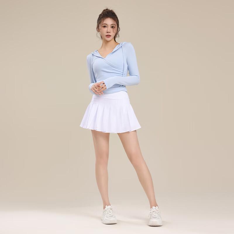 Women's Athletic Pleated Skirt with Inner Shorts