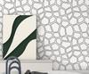 Geometrische Klebe-Tapete Modern Strukturiert Schwarz Weiß Selbstklebende Tapete Boho Abnehmbares Kontaktpapier für Schränke