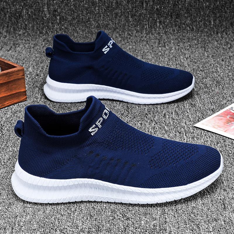 Herren Freizeit Sportschuhe Bequeme Socken Wanderschuhe, 2026 Frühling Neu Bequemer Flacher Schuh Barfußschuhe Herren Tennis Kostenlos