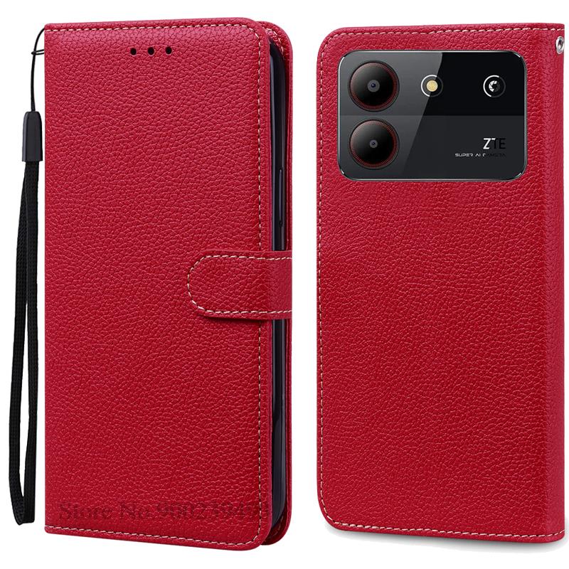 For ZTE Blade A54 Case Leather Wallet Flip Case For ZTE Blade A54 Cover Coque Fundas For ZTE Blade A54 Phone Case Bumper