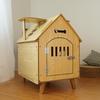 Wooden Pet House Breathable Dog Crate for Cat Puppy Small Medium Dogs