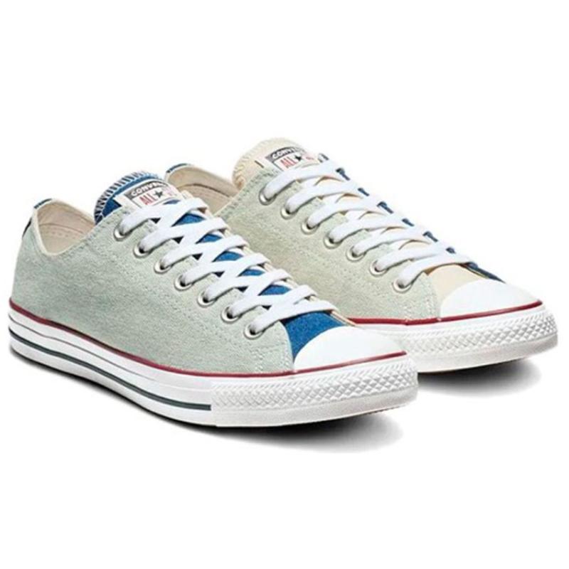 Converse Chuck Taylor All Star Classic Versatile Low Top Canvas Shoes Unisex Blue White Beige