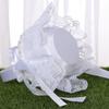 6 Style White Romantic Bowknot Burlap Wedding Ceremony Party Rose Flower Basket