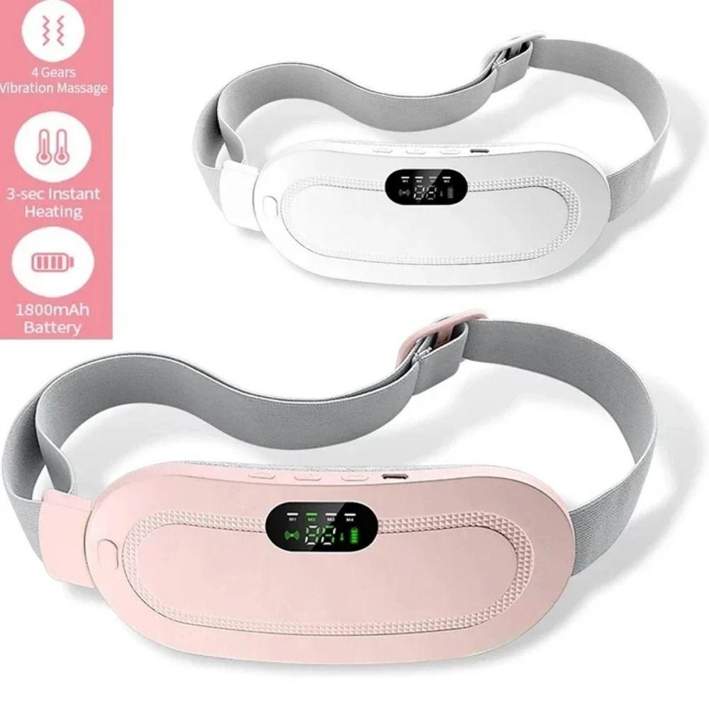 3 Level Temperature Smart Menstrual Heating Pad Vibrating Abdominal Massager  Warm Uterus