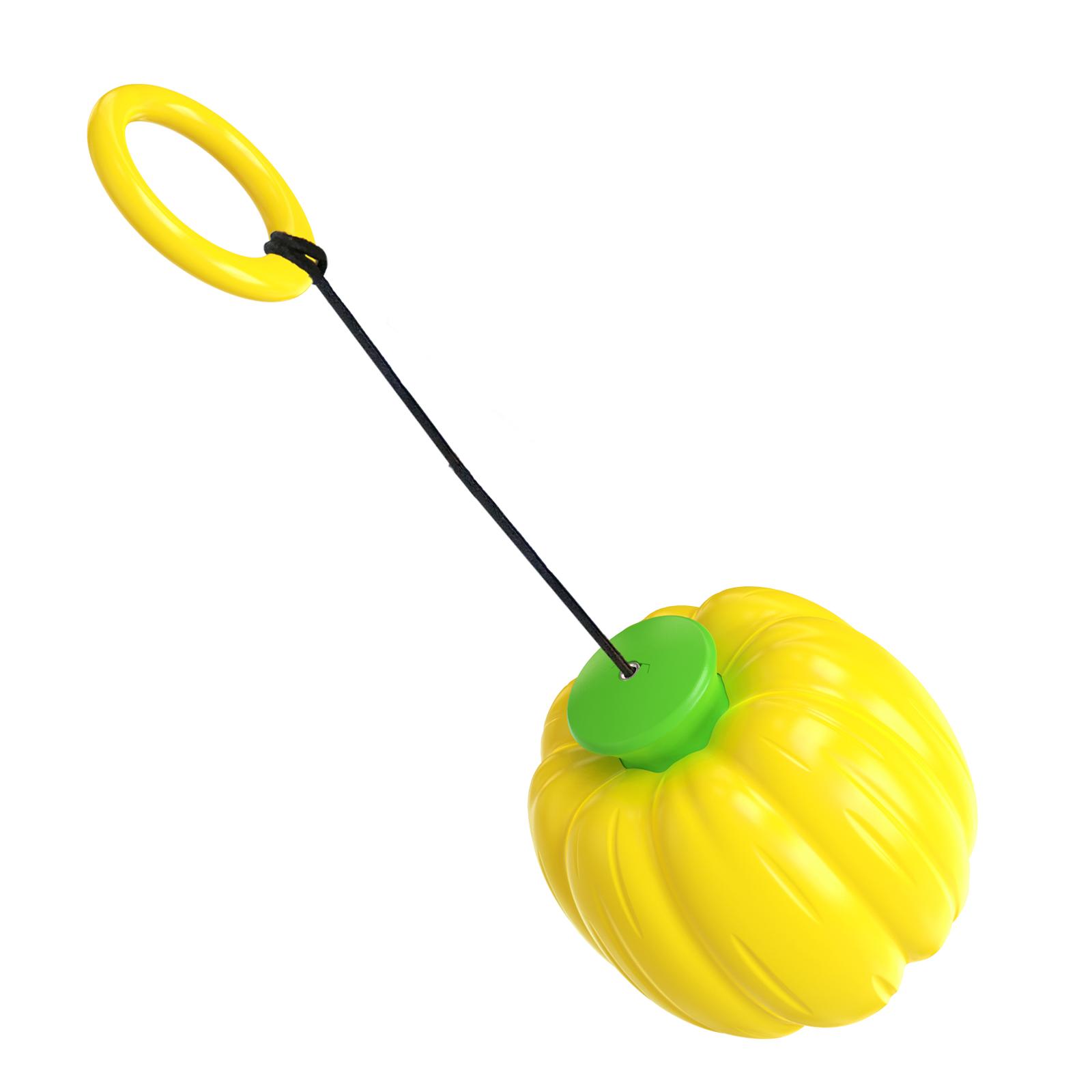 

Автоматический телескопический ручной метательный мяч в форме тыквы для домашних животных жёлтый