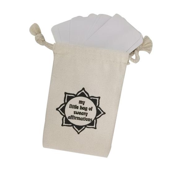16Pcs/Set Affirmation Card Interesting Self-improvement with Storage Bag Best Friend Self-Worth Gift Birthday Card Party Supplies