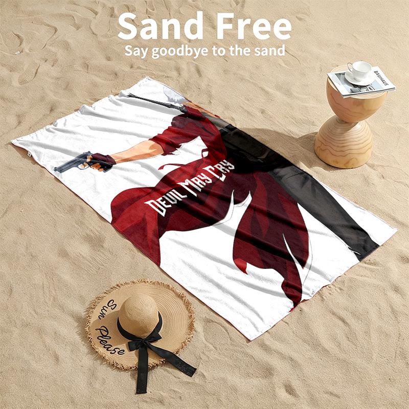 Devil May Cry Beach towels also serve as bath towels summer essential a musthave for the outdoors the beach and the pool