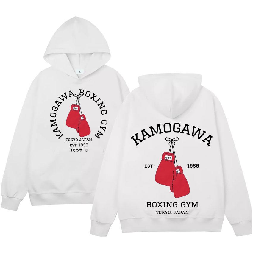 Anime Hajime No Ippo Hoodie Kamogawa Boxing Gym Pop Harajuku Hoodies Makunouchi Takamura Oversized Women