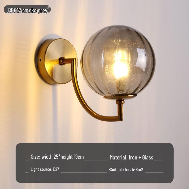 Modern Nordic LED Wall Lamp for Bedroom and Living Spaces
