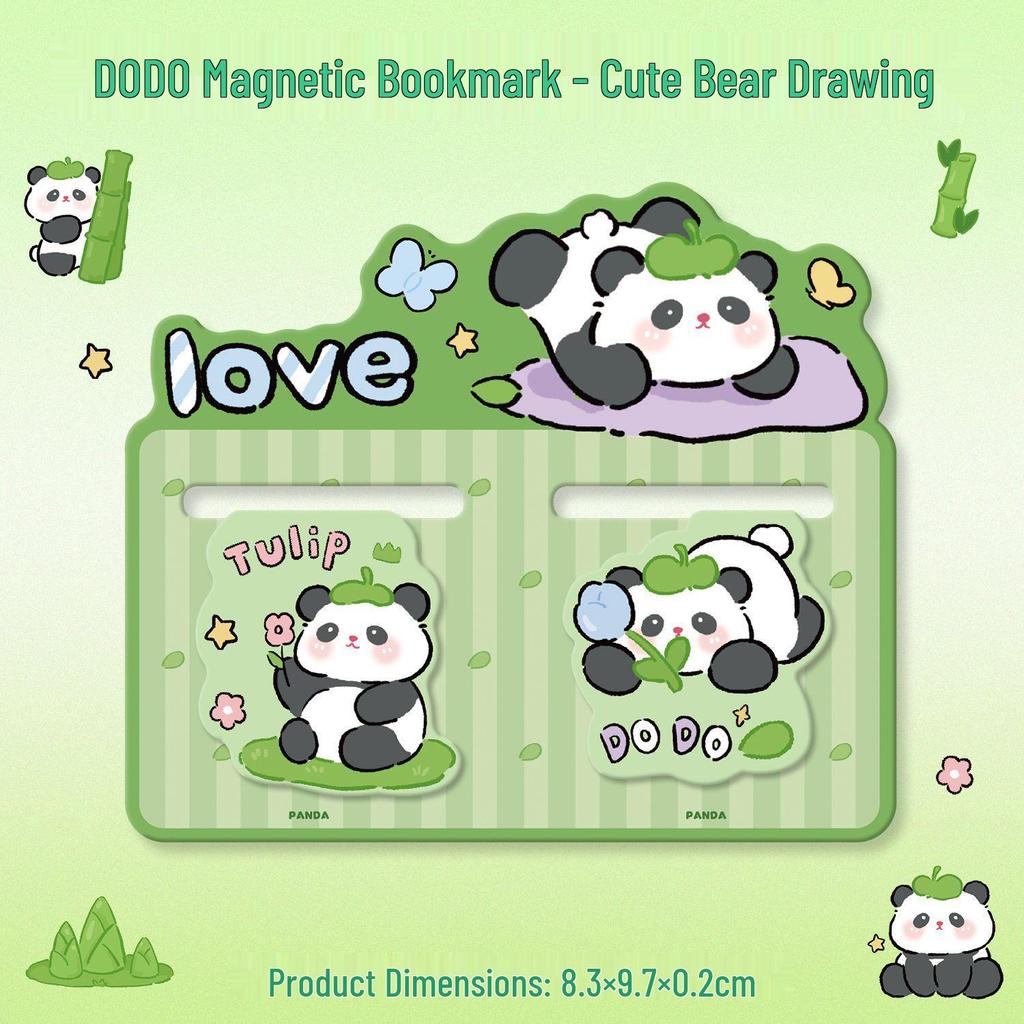 Cartoon Animal Double-Sided Magnetic Bookmark Clip