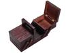 r_planning Wooden Sewing Box, Needle Box, Storage Box, Brown, with Handle