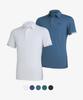 2ELA Cool Attack Men'S Cooling Short Sleeve Collared T-Shirt 5 Colors (Type B)