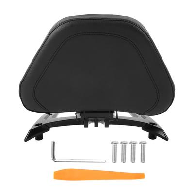 Black Leather Passenger Backrest with Bracket Replacement for Gold Wing Automatic DCT 2018?2021
